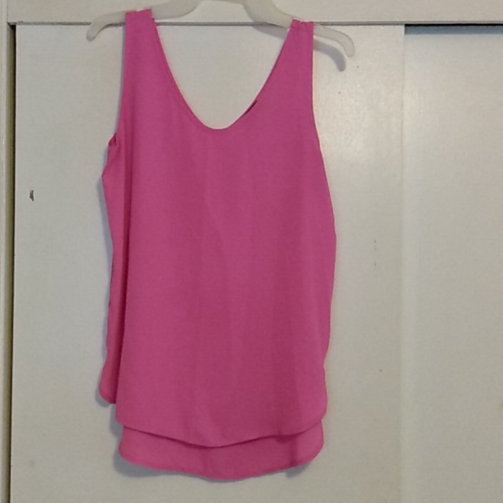 Sleeveless HOT PINK SHIRT